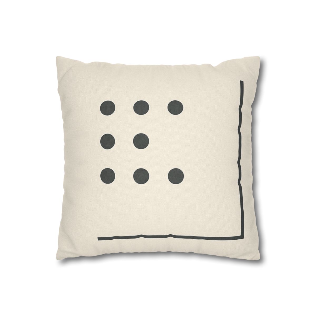 Sparse Dot Grid With Broken Frame trendy patterned pillow cases