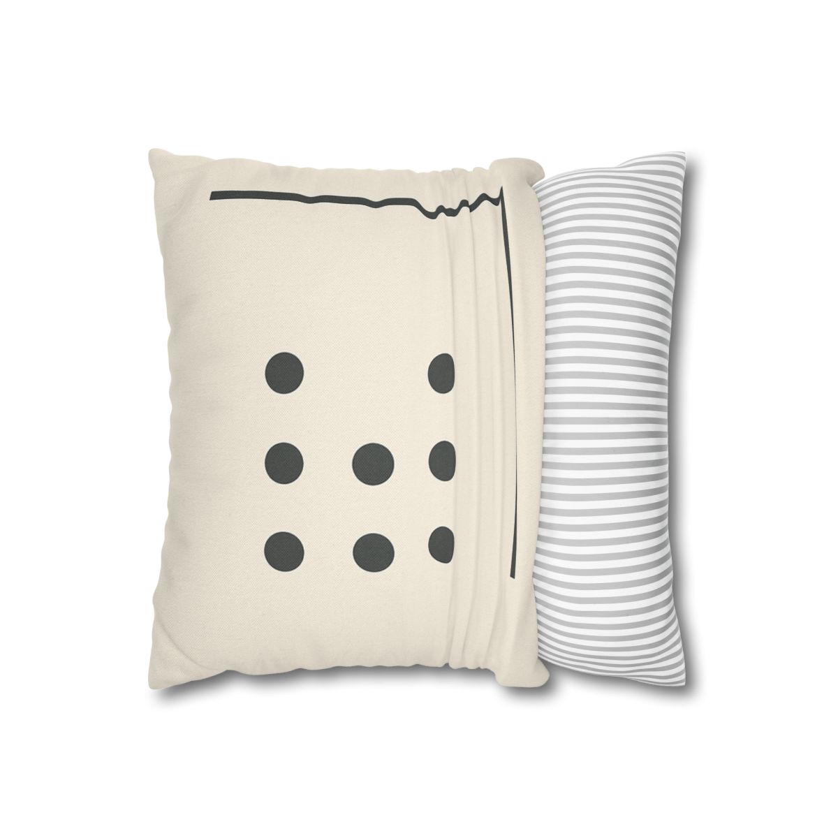 Sparse Dot Grid With Broken Frame trendy patterned pillow cases