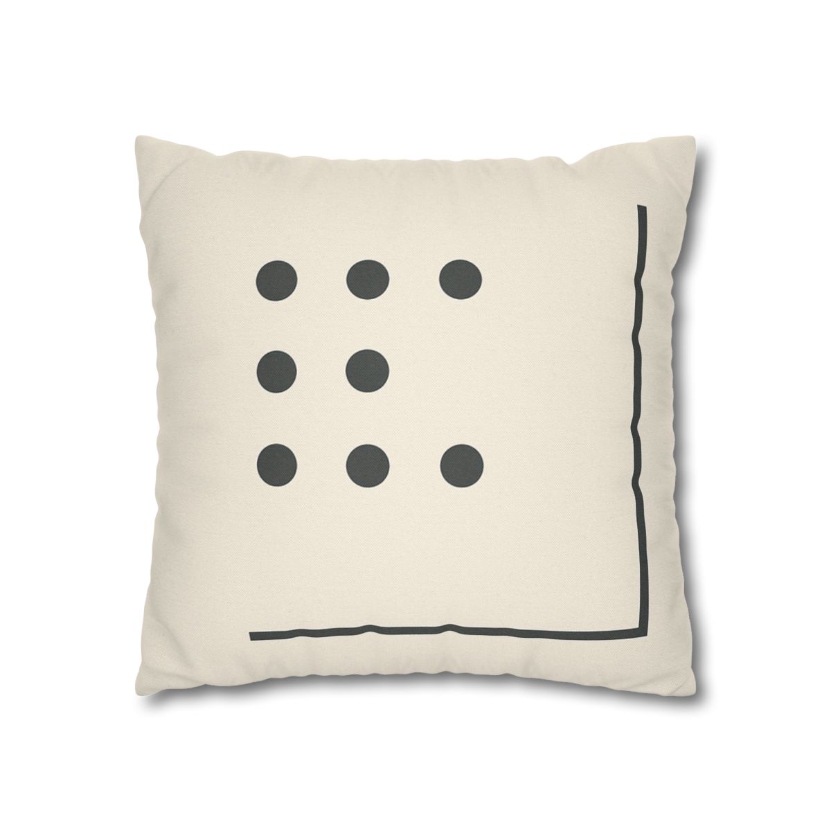 Sparse Dot Grid With Broken Frame trendy patterned pillow cases