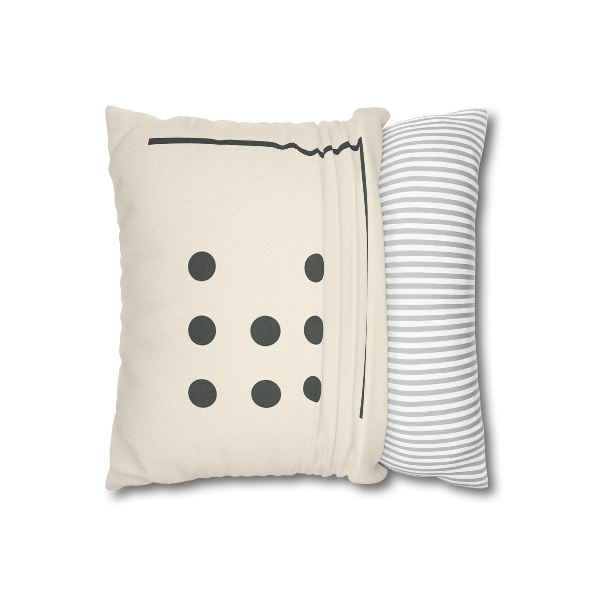 Sparse Dot Grid With Broken Frame trendy patterned pillow cases