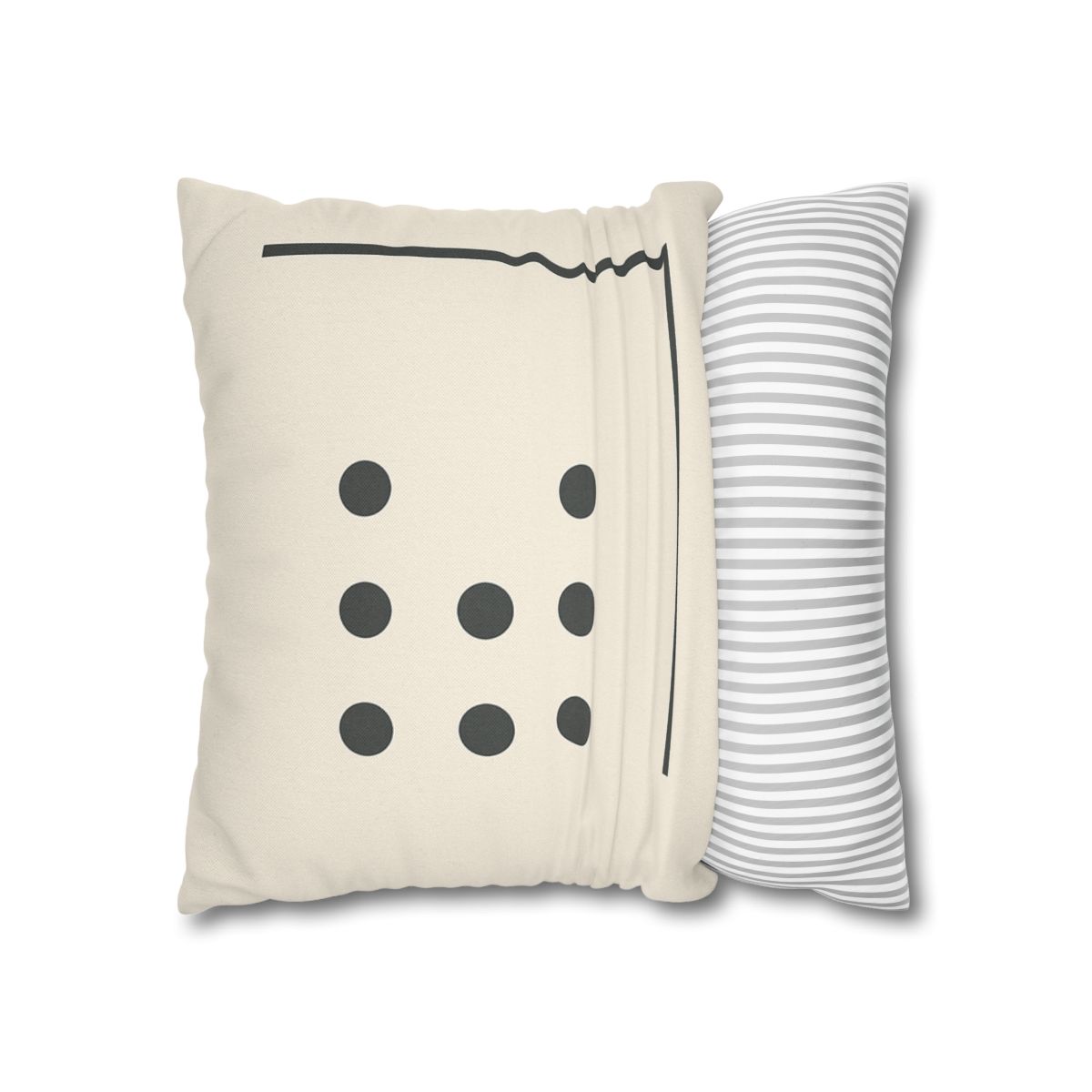 Sparse Dot Grid With Broken Frame trendy patterned pillow cases