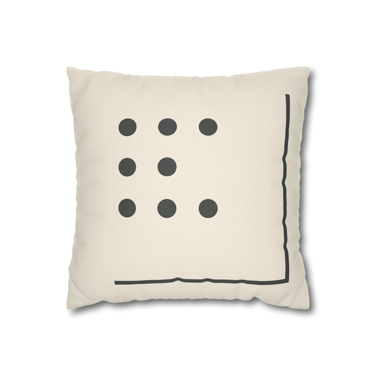 Sparse Dot Grid With Broken Frame trendy patterned pillow cases