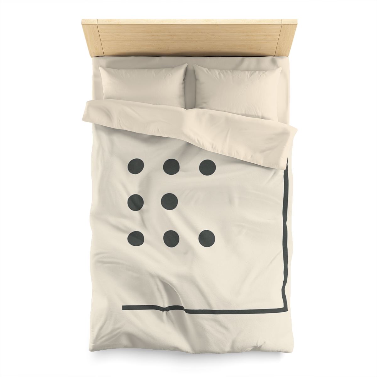 Sparse Dot Grid With Broken Frame trendy bedroom duvets