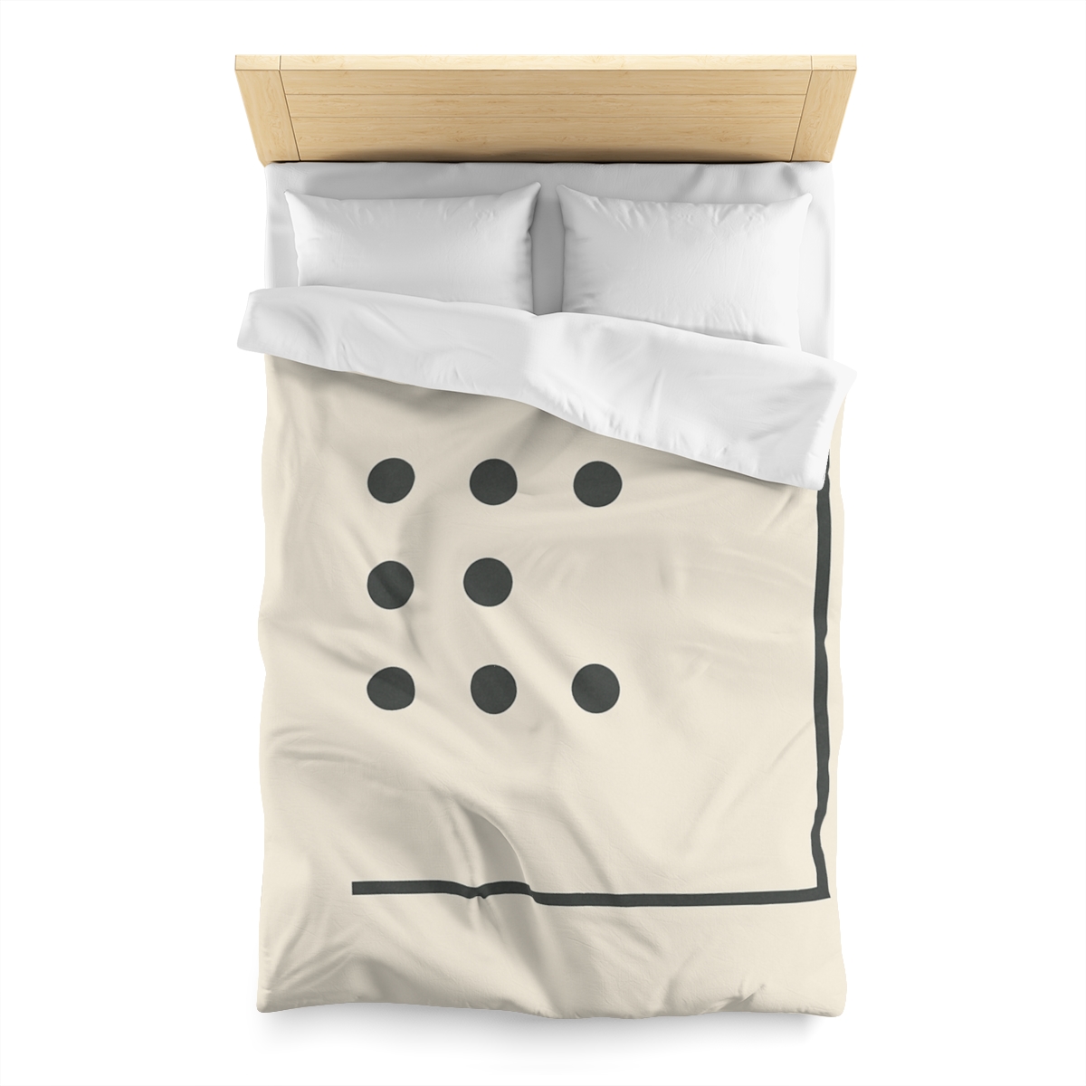 Sparse Dot Grid With Broken Frame trendy bedroom duvets