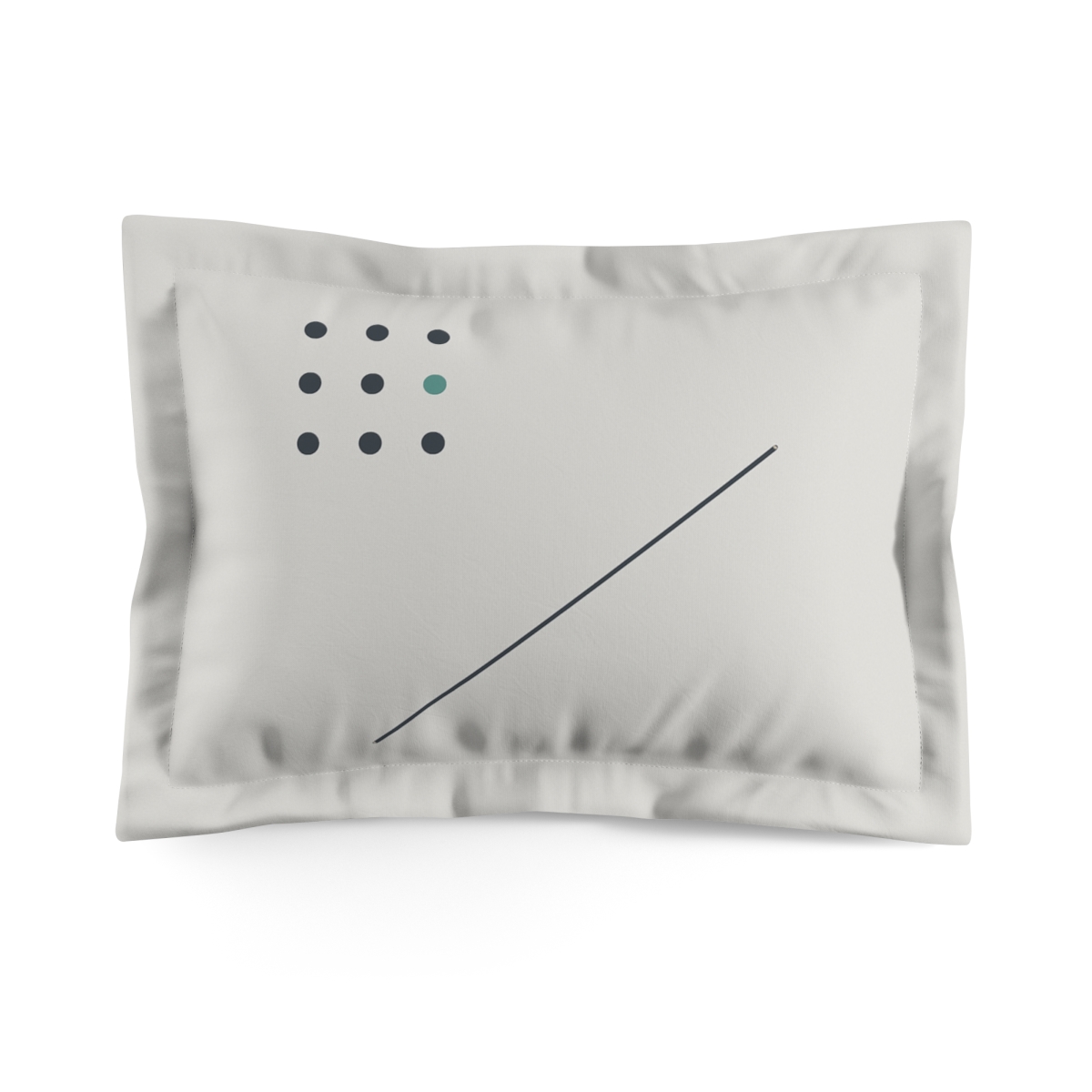 Sparse Dot Grid With Diagonal Divider trendy accent pillows