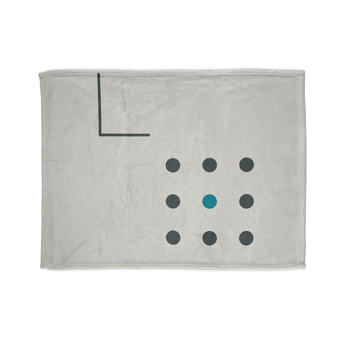 Sparse Dot Grid With Missing Corner unique gift blankets
