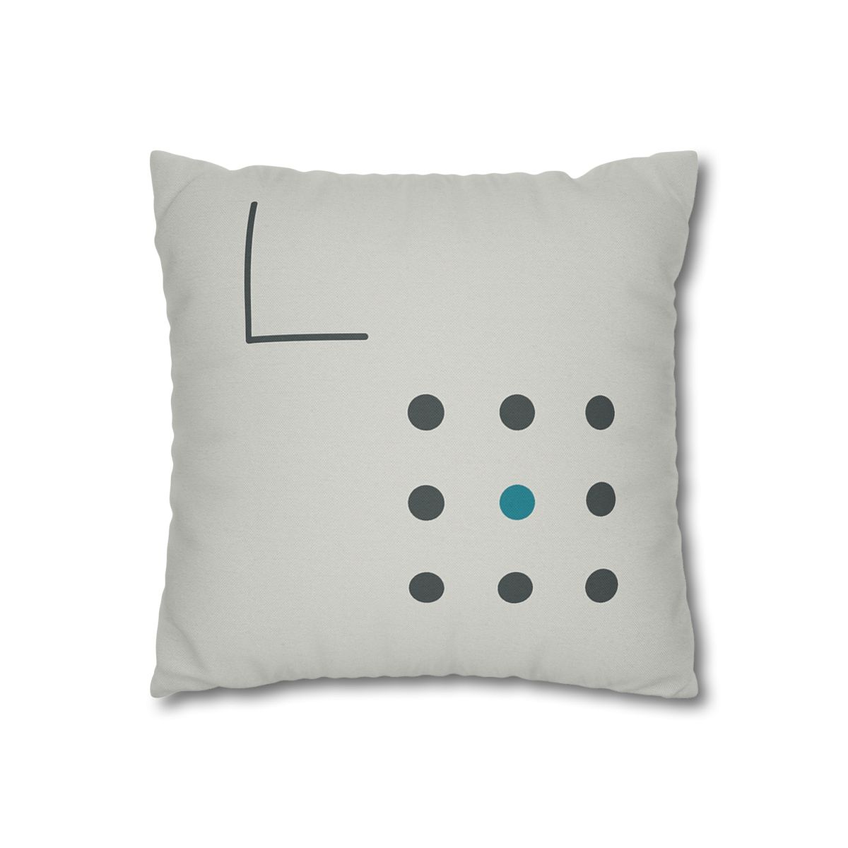 Sparse Dot Grid With Missing Corner custom pillow cases