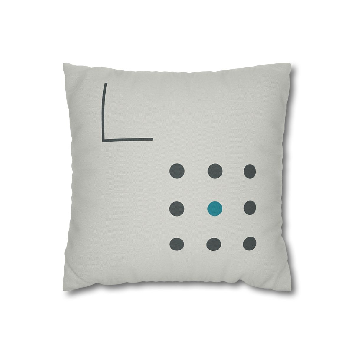 Sparse Dot Grid With Missing Corner custom pillow cases