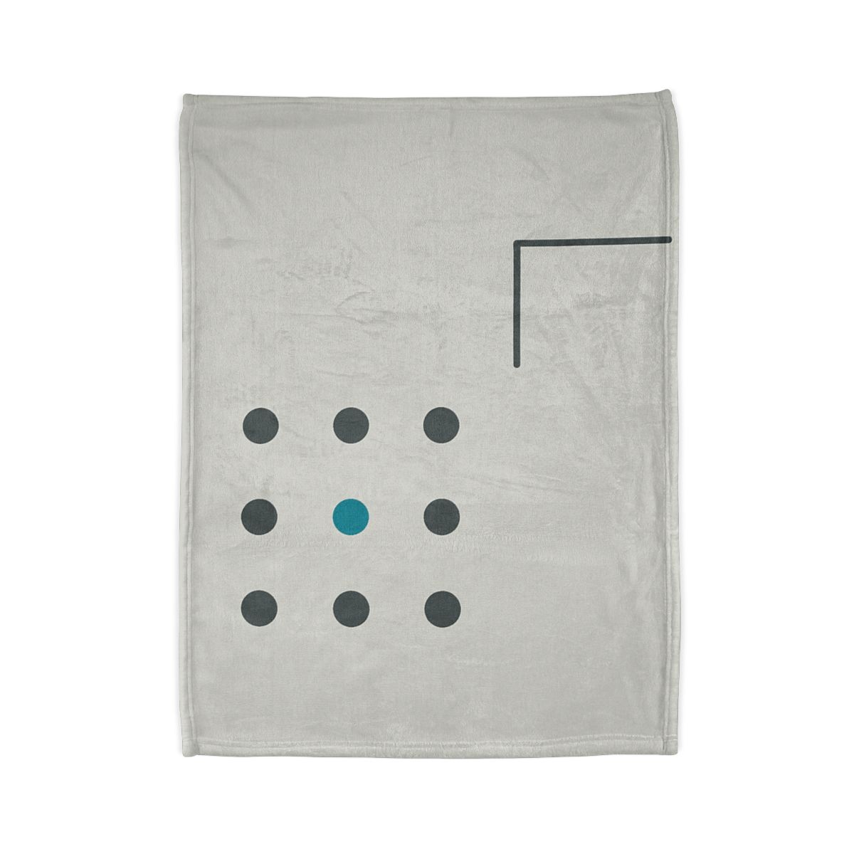 Sparse Dot Grid With Missing Corner unique gift blankets