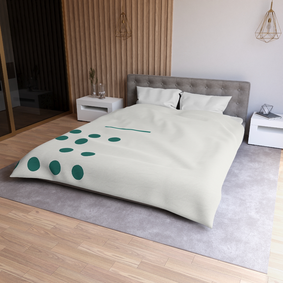 Sparse Dot Lattice Corner unique patterned duvets