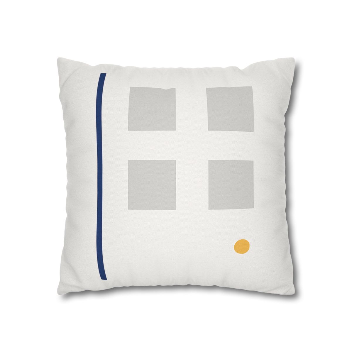 Sparse Grid With Missing Corner And Accent Point designer print pillow cases