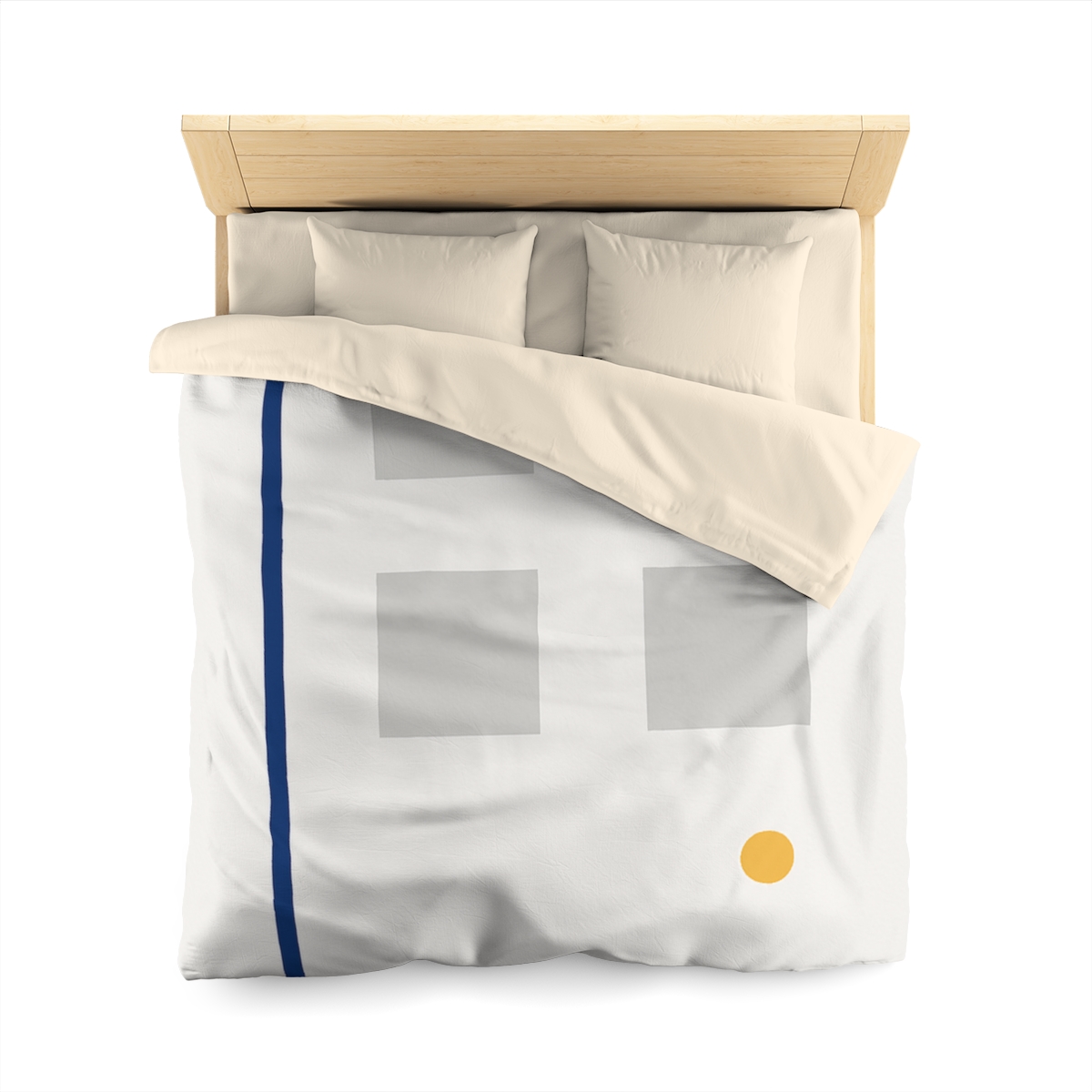 Sparse Grid With Missing Corner And Accent Point trendy bedroom duvets