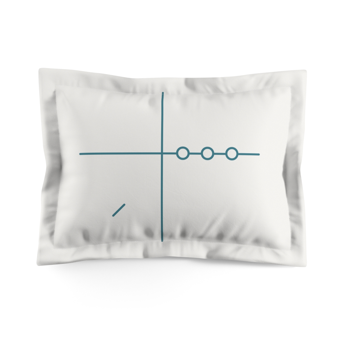 Sparse Meridian Cross unique shape pillows