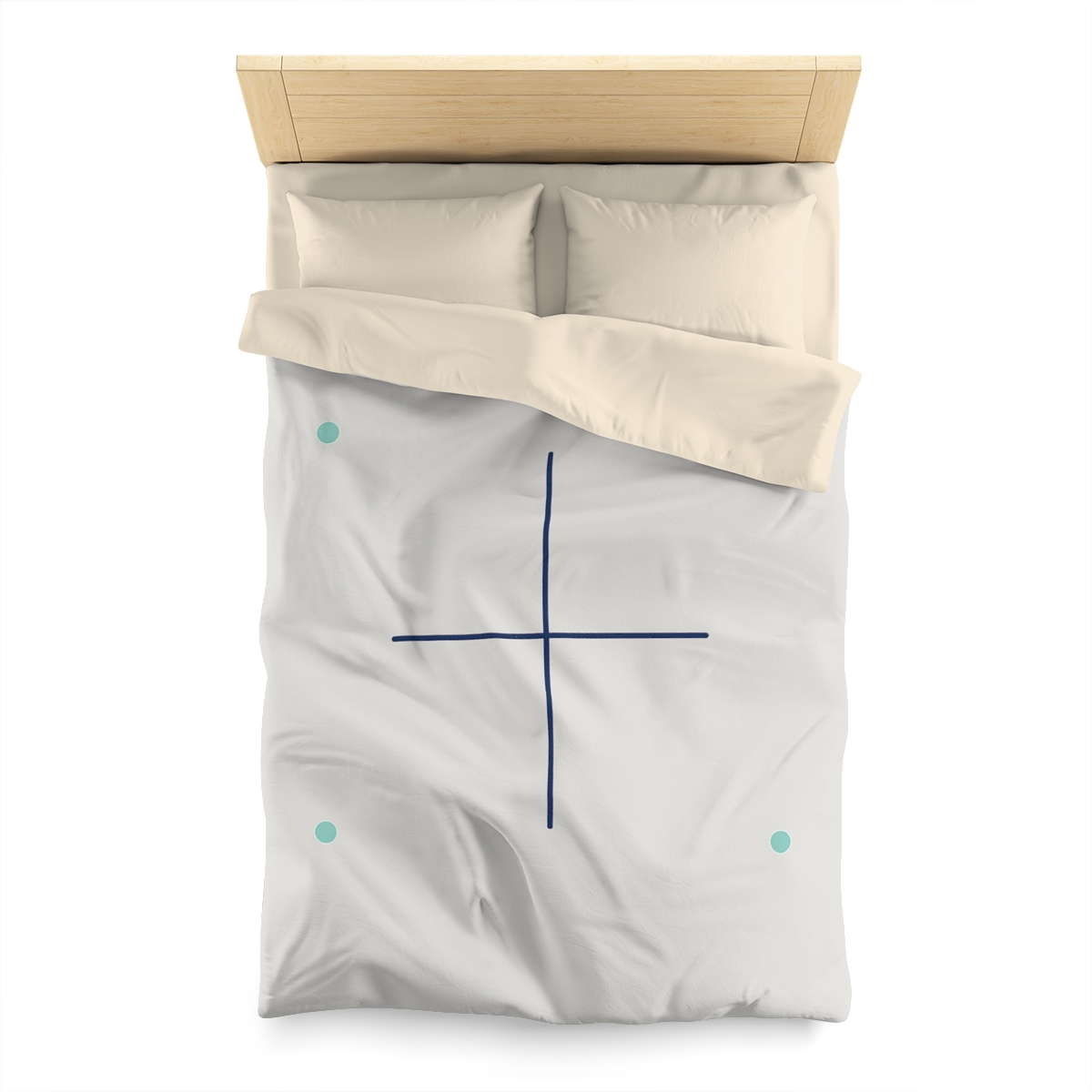 Sparse Meridian Cross And Dots stylish duvet covers