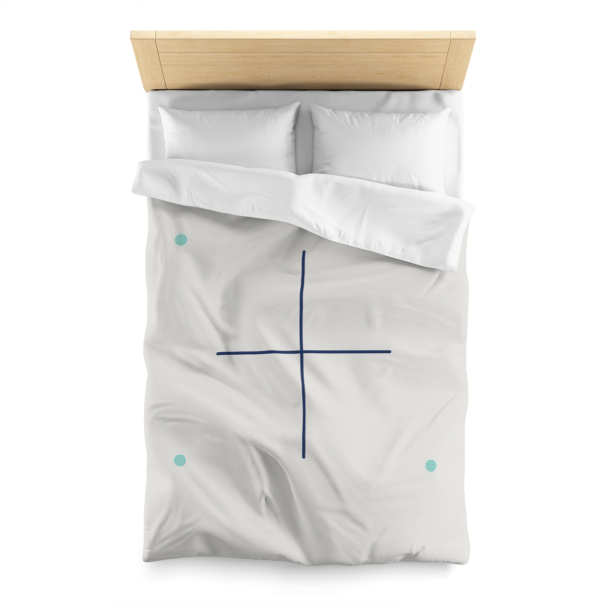 Sparse Meridian Cross And Dots stylish duvet covers