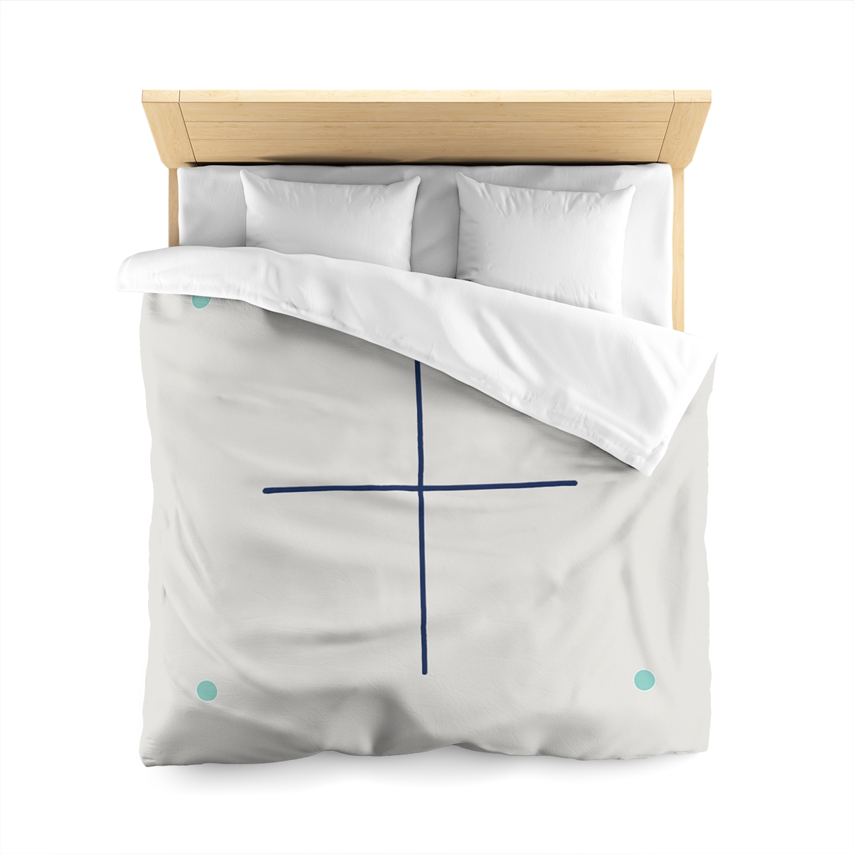 Sparse Meridian Cross And Dots stylish duvet covers