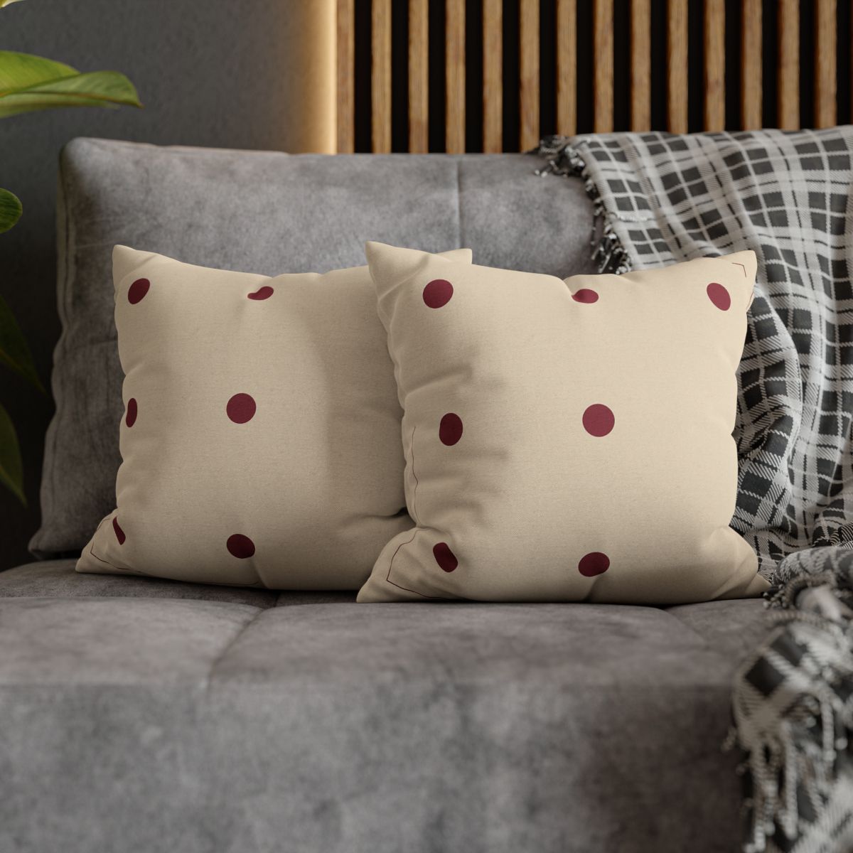 Sparse Orbiting Dots Grid stylish decorative pillowcases