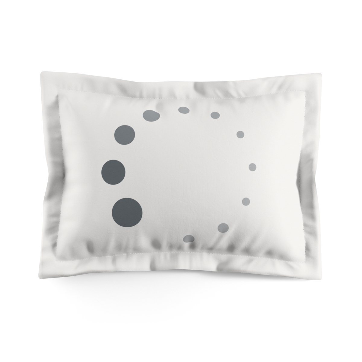 Sparse Spiral Dot Path designer printed pillows