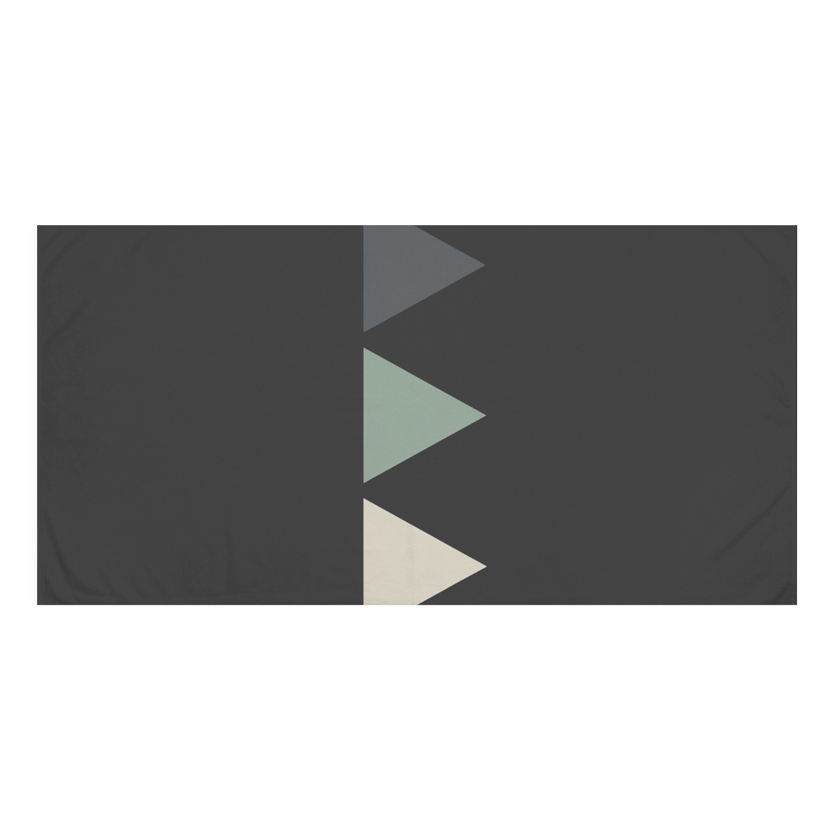 Sparse Triangle Rhythm personalized bath towels