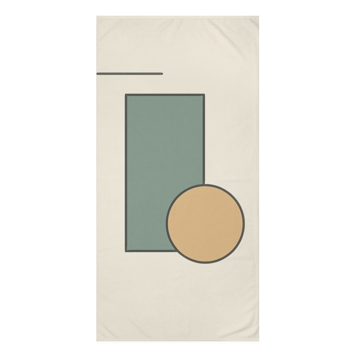Sparse Trio Of Staggered Shapes designer printed towels