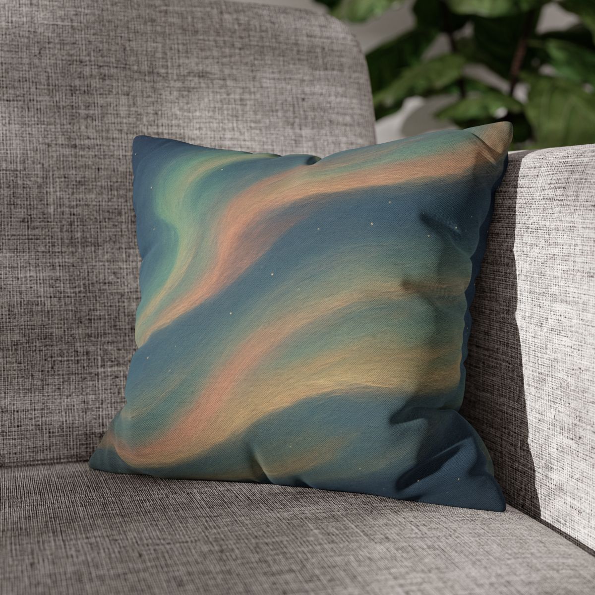 Spectral Aurora Drift designer print pillow cases