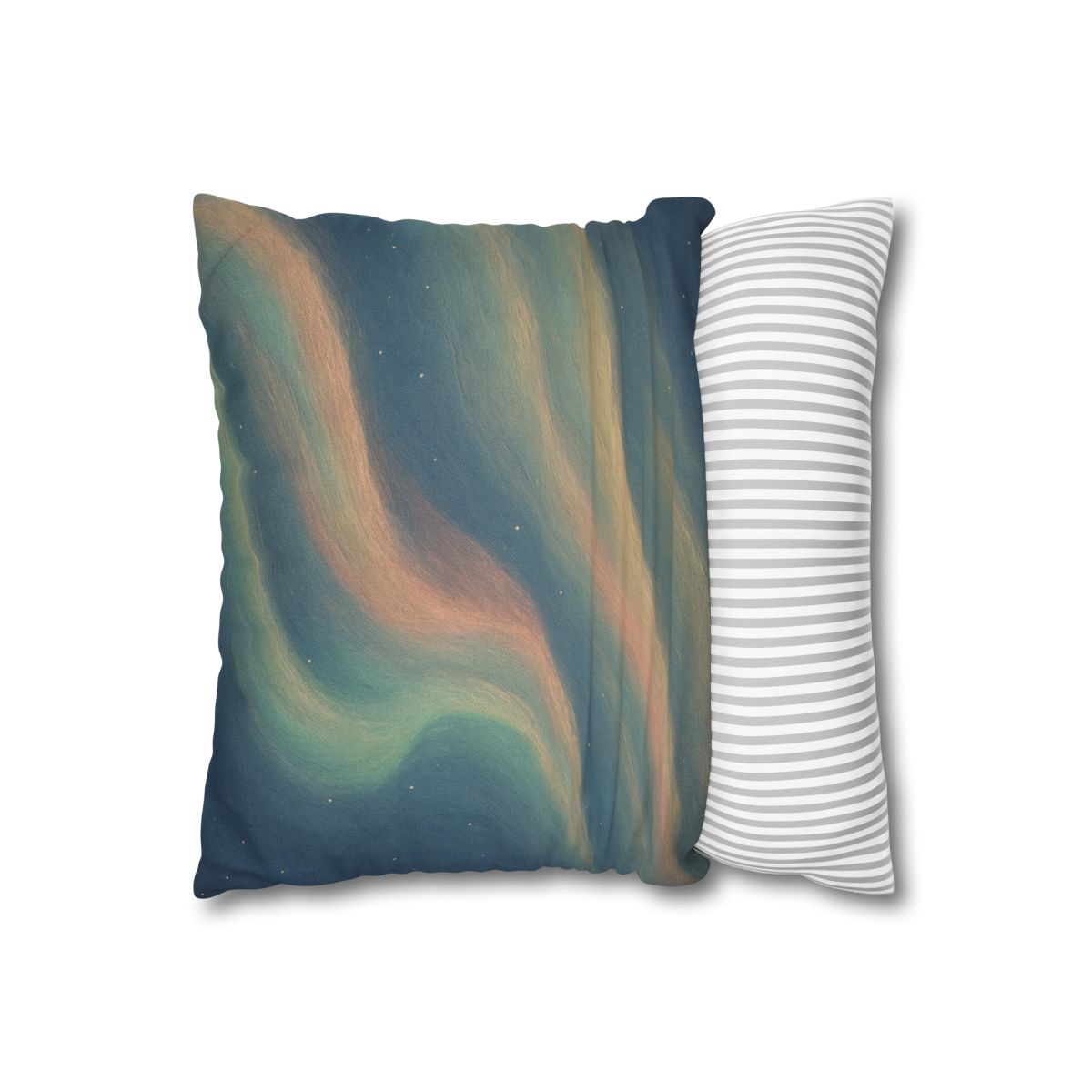 Spectral Aurora Drift designer print pillow cases