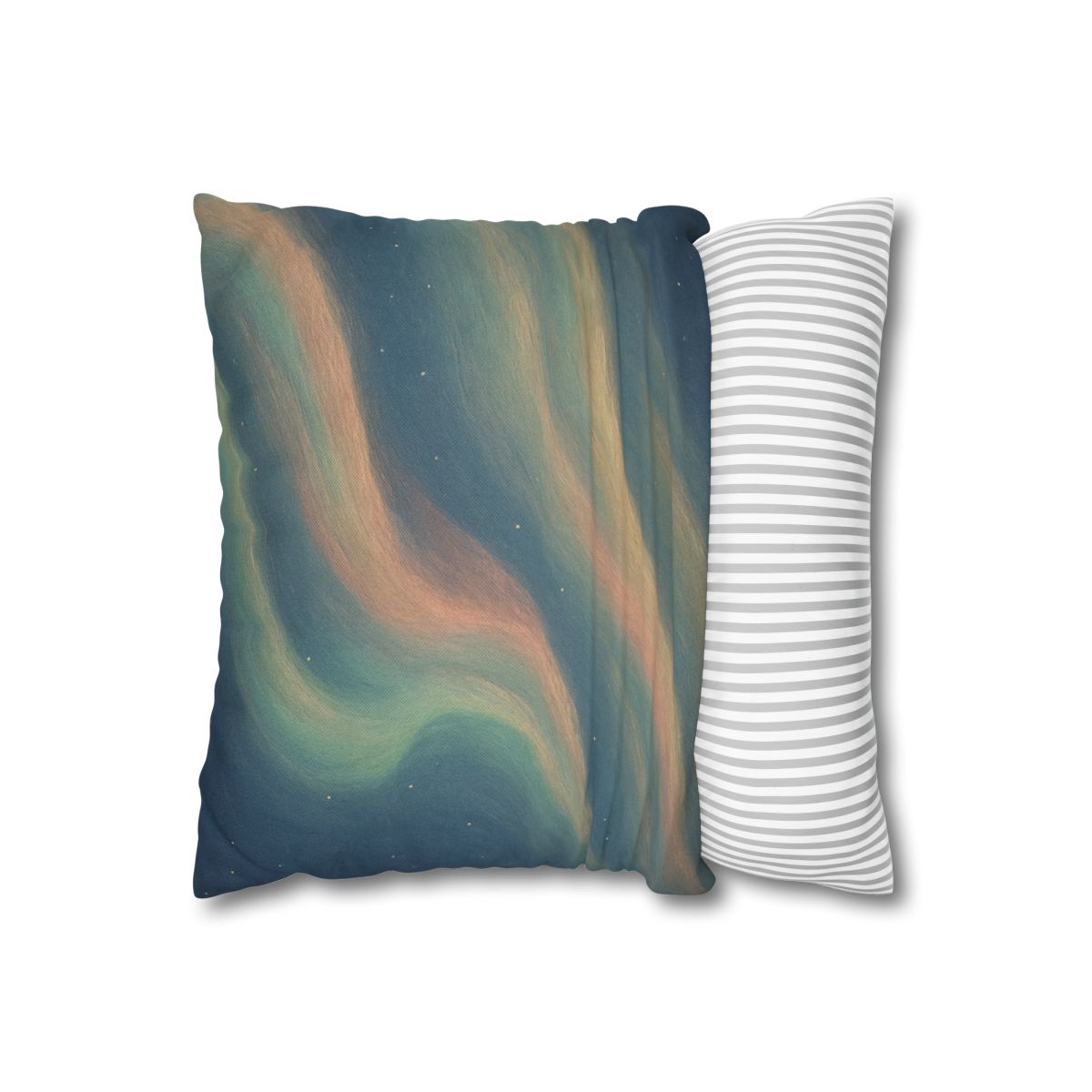 Spectral Aurora Drift designer print pillow cases