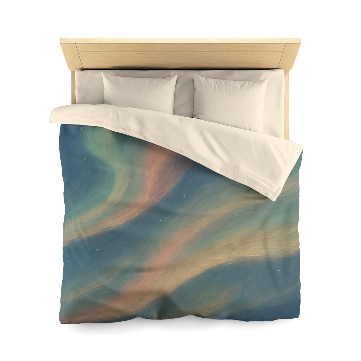 Spectral Aurora Drift personalized bedding duvets