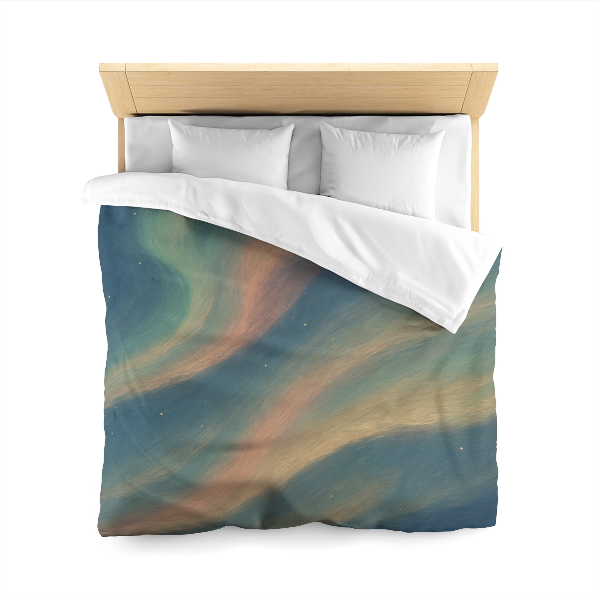 Spectral Aurora Drift personalized bedding duvets