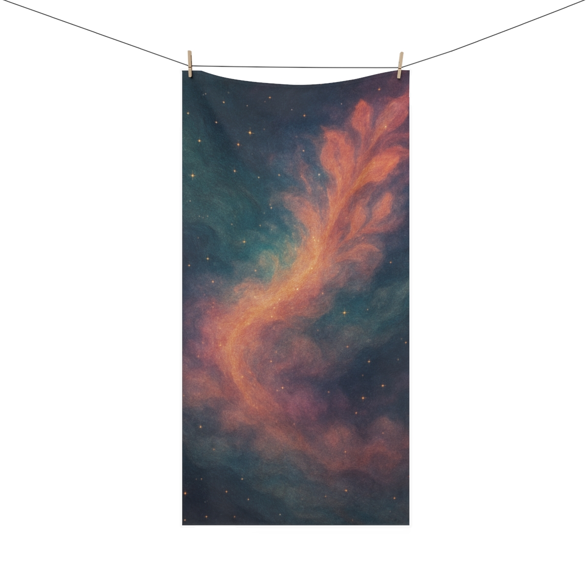 Spectral Dust Bloom Tapestry soft cotton towels