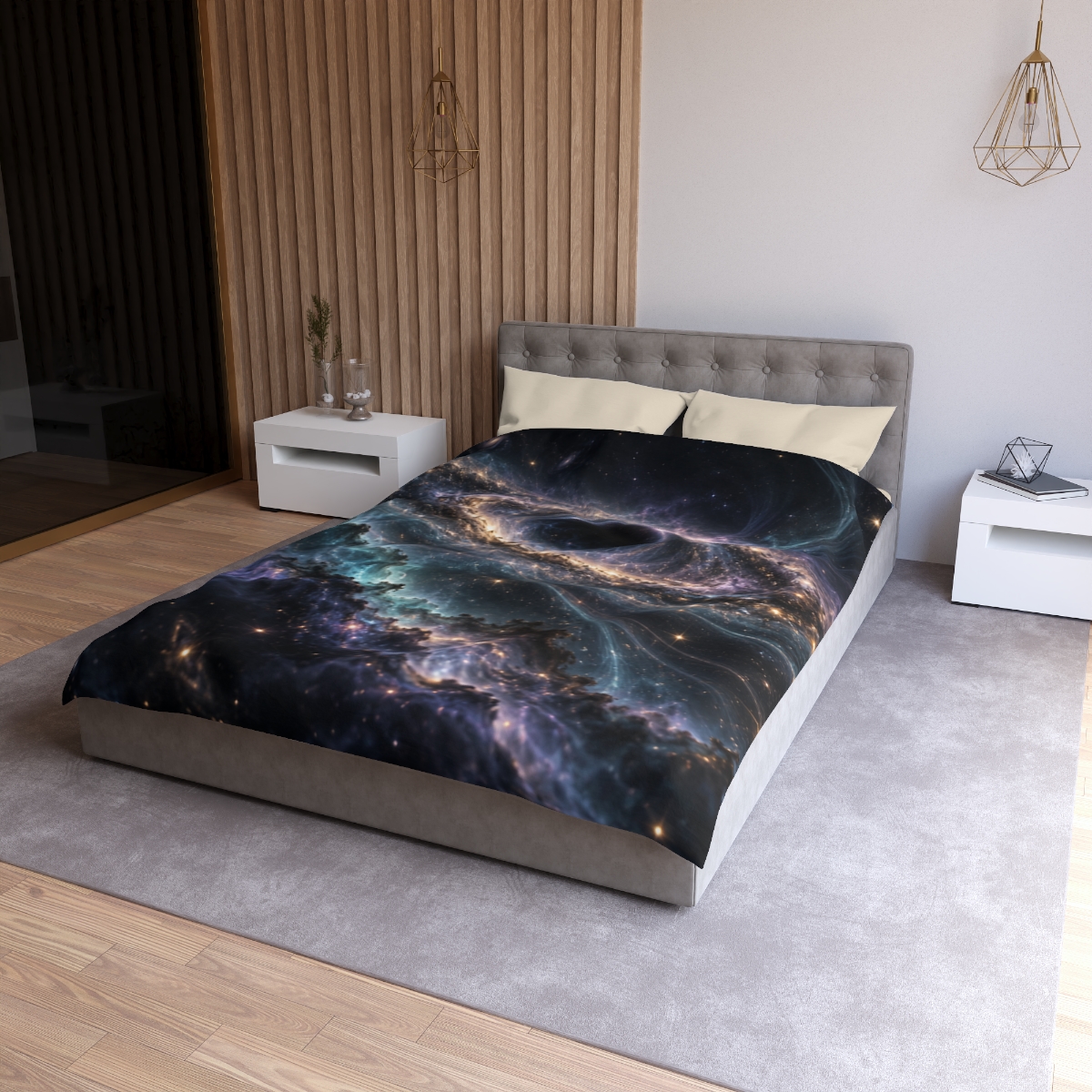 Spectral Dust Halo personalized bedding duvets [AI-e229e737-32c9ee9a1f1e]