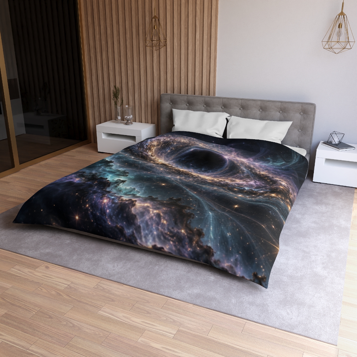 Spectral Dust Halo personalized bedding duvets [AI-e229e737-f5e5dd48a392]