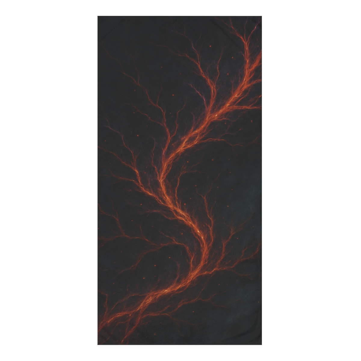 Spectral Filament Ember Tapestry personalized bath towels