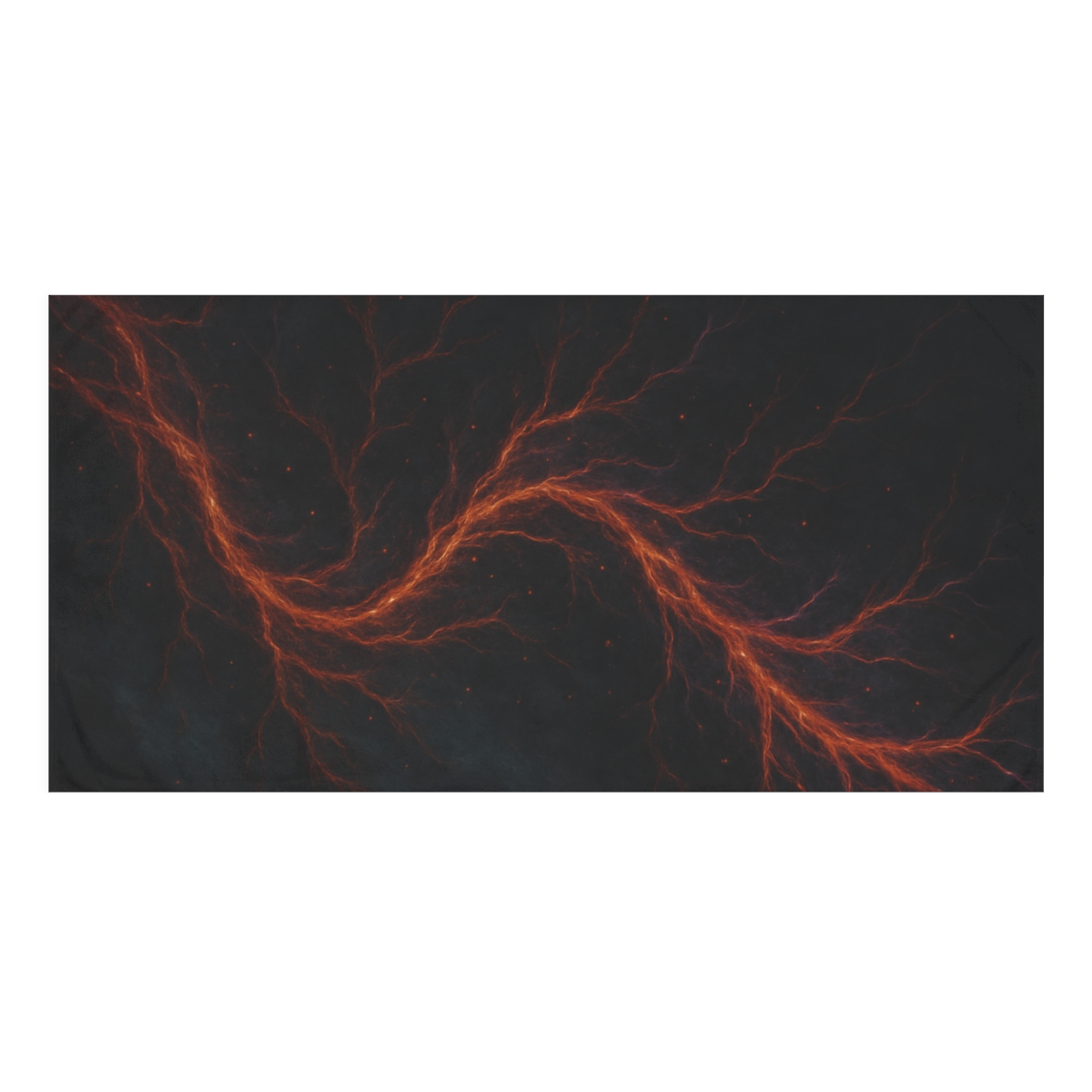 Spectral Filament Ember Tapestry personalized bath towels