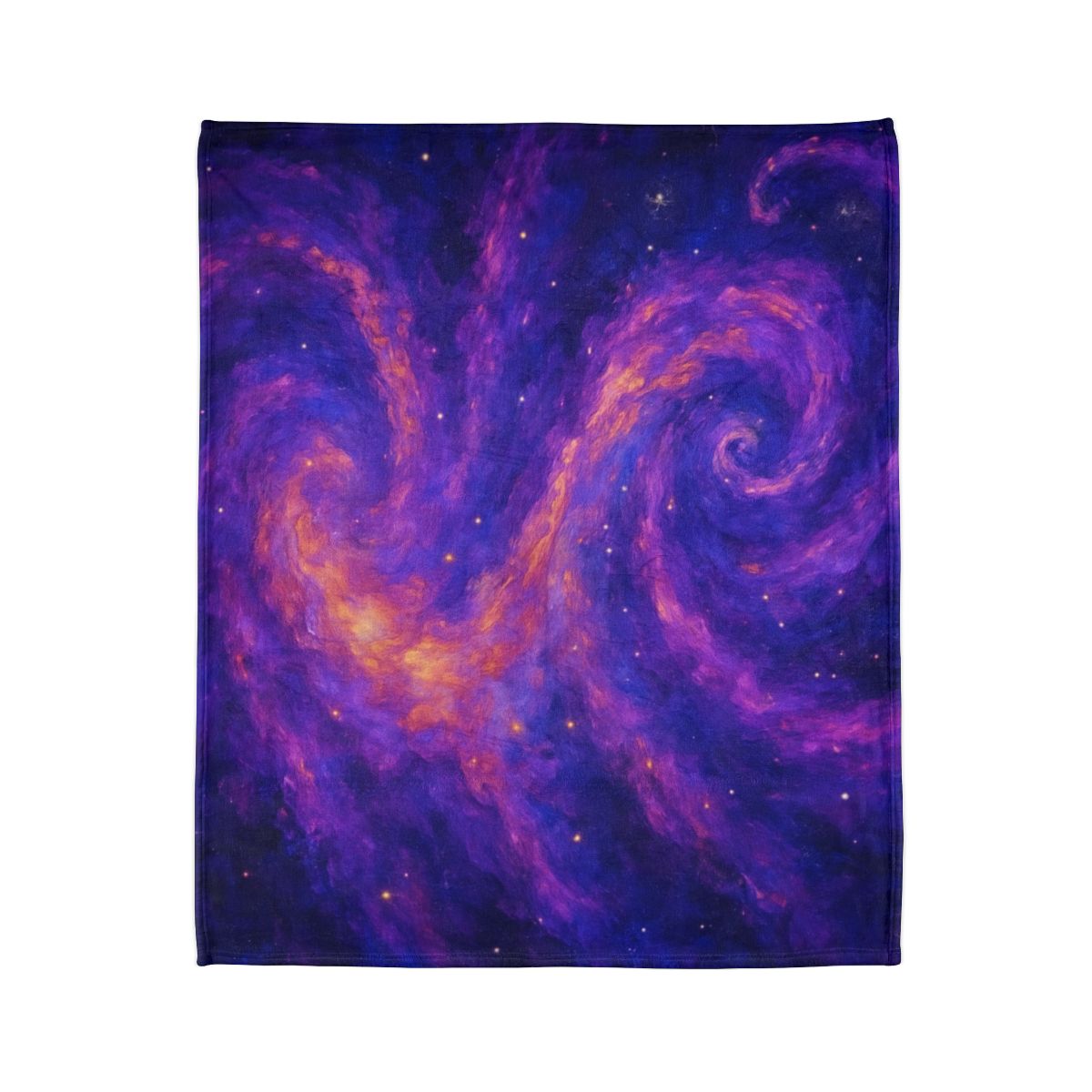 Spectral Nebula Cascade stylish throw blankets