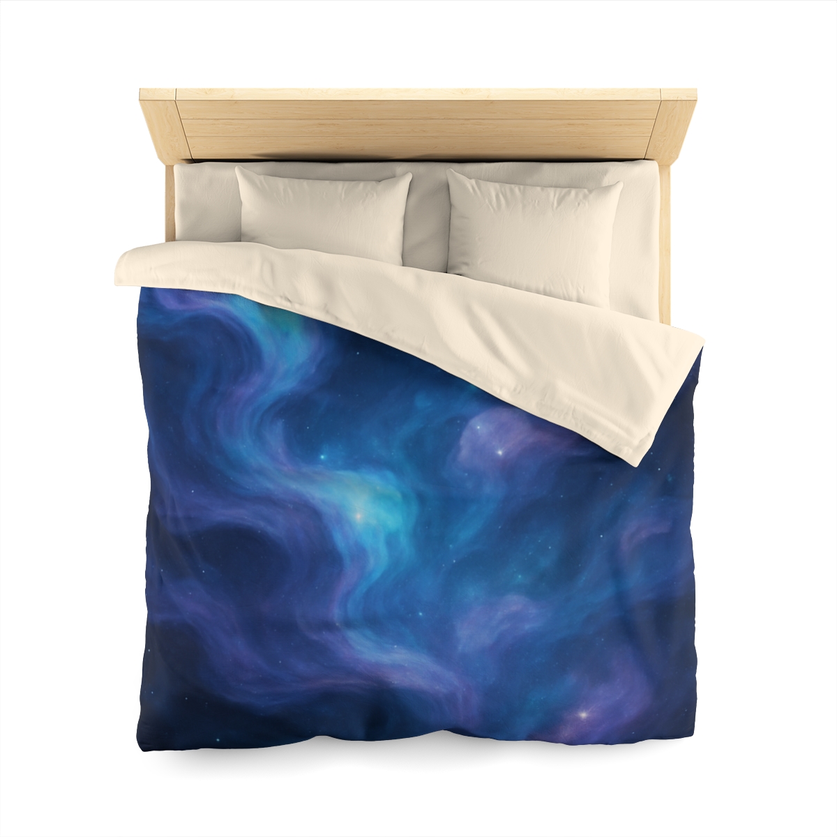 Spectral Nebula Currents personalized bedding duvets