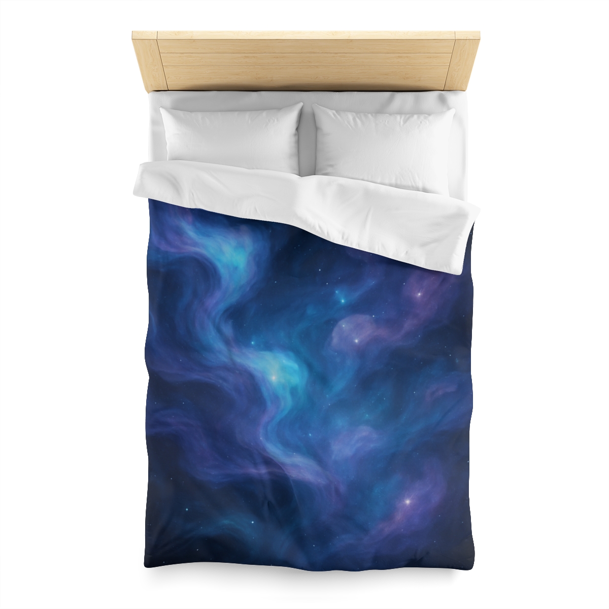 Spectral Nebula Currents personalized bedding duvets