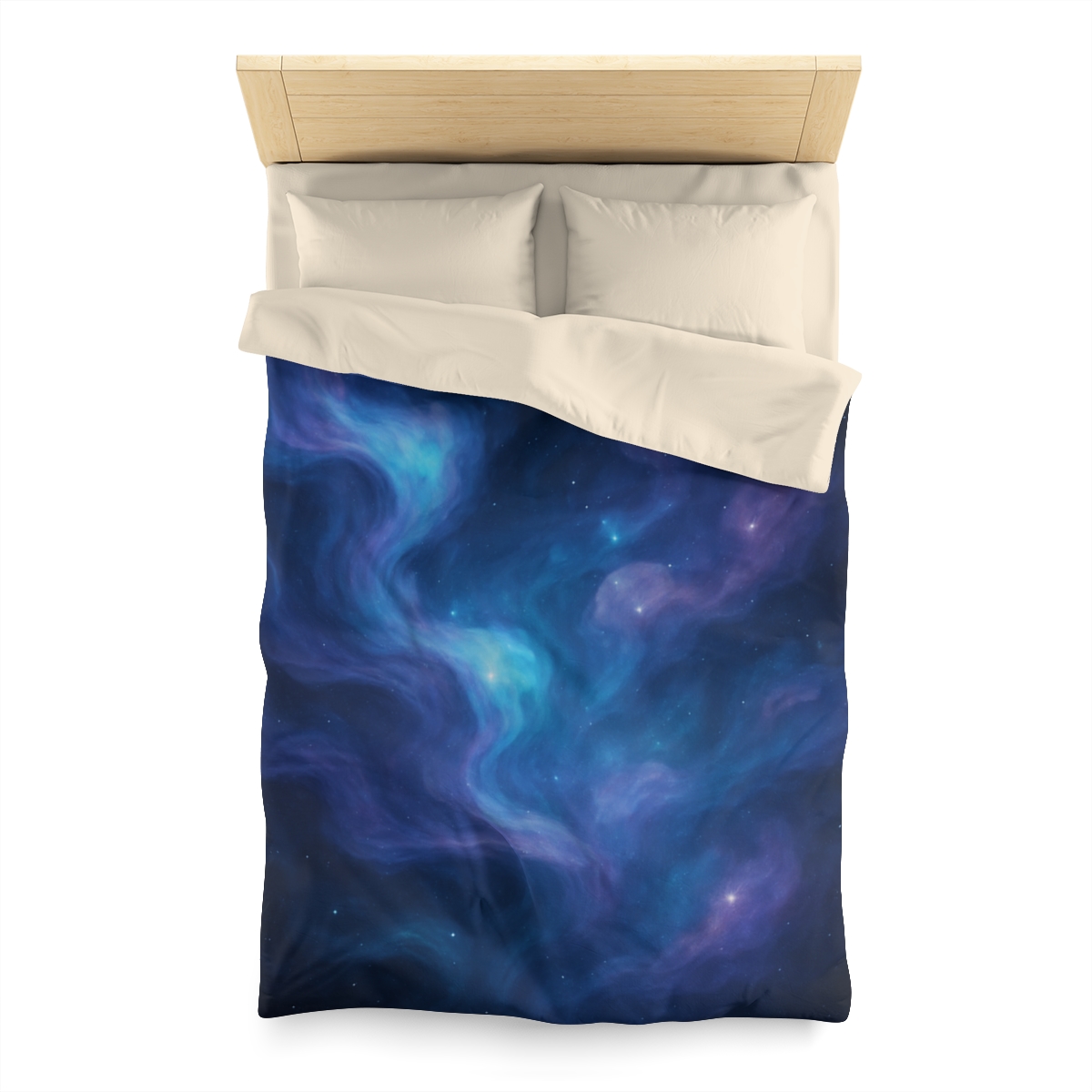 Spectral Nebula Currents personalized bedding duvets