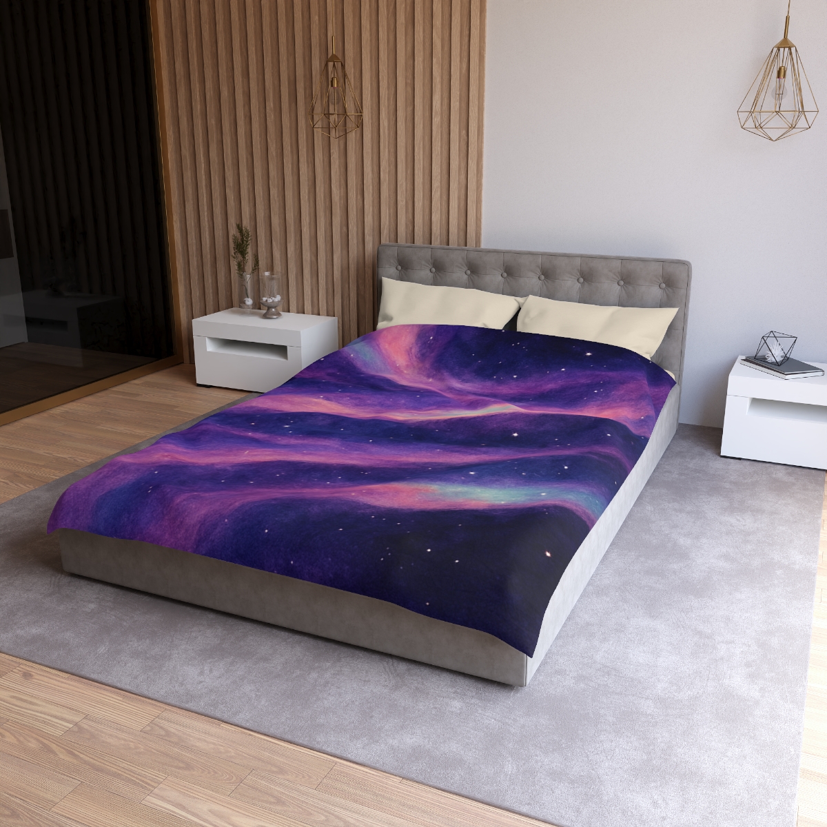 Spectral Nebula Loom Tapestry custom duvets