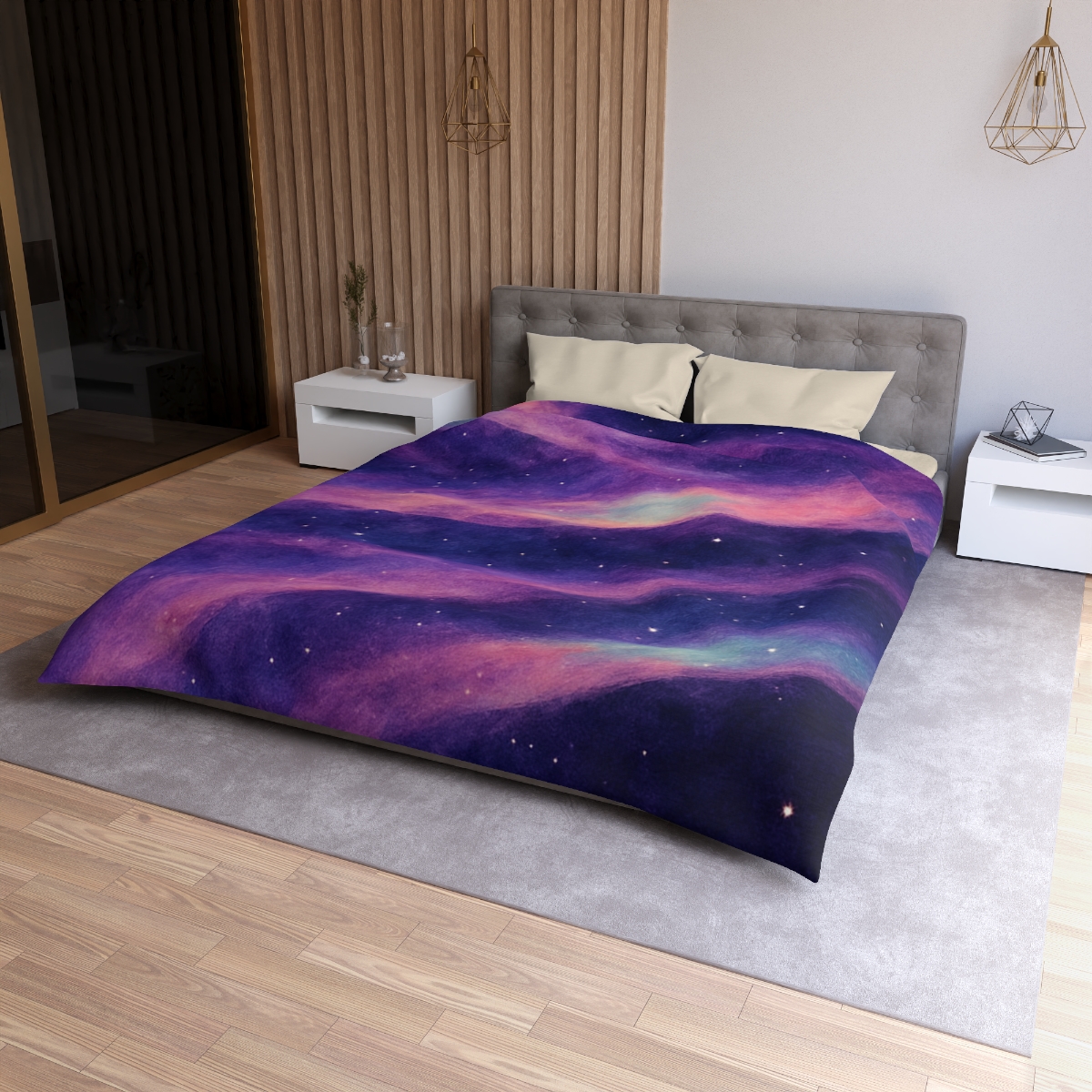 Spectral Nebula Loom Tapestry custom duvets