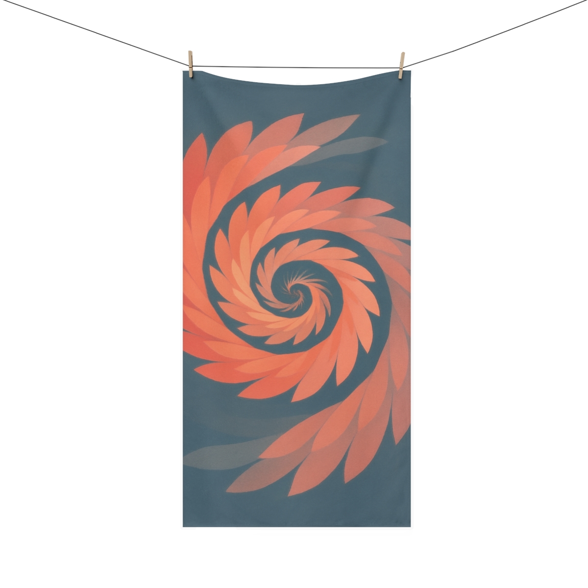 Spiral Bloom Timewave decorative home towelscustom towels
