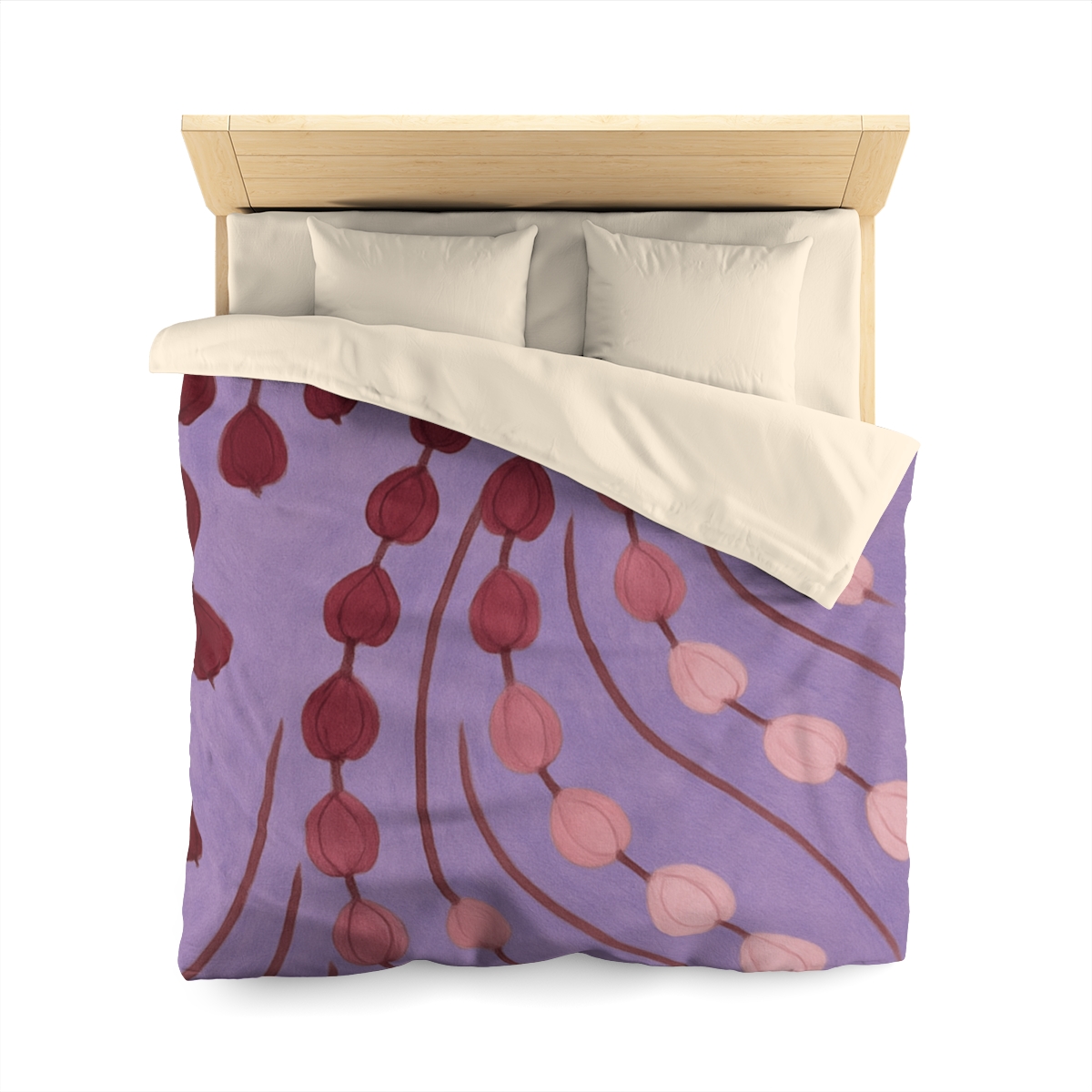 Spiral Bud Cascade personalized bedding duvets