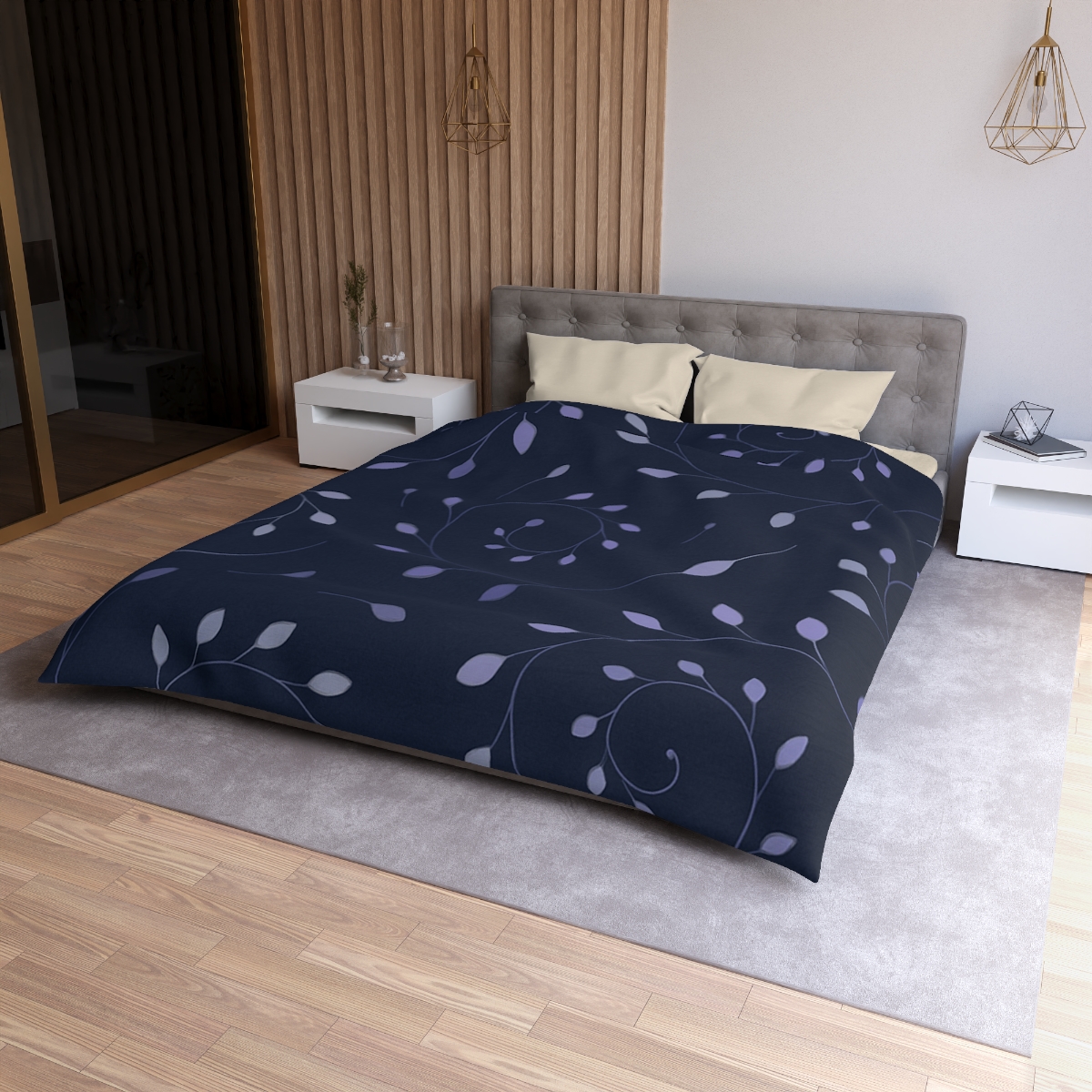 Spiral Bud Constellation personalized bedding duvets