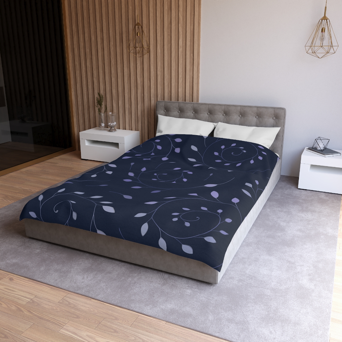 Spiral Bud Constellation personalized bedding duvets