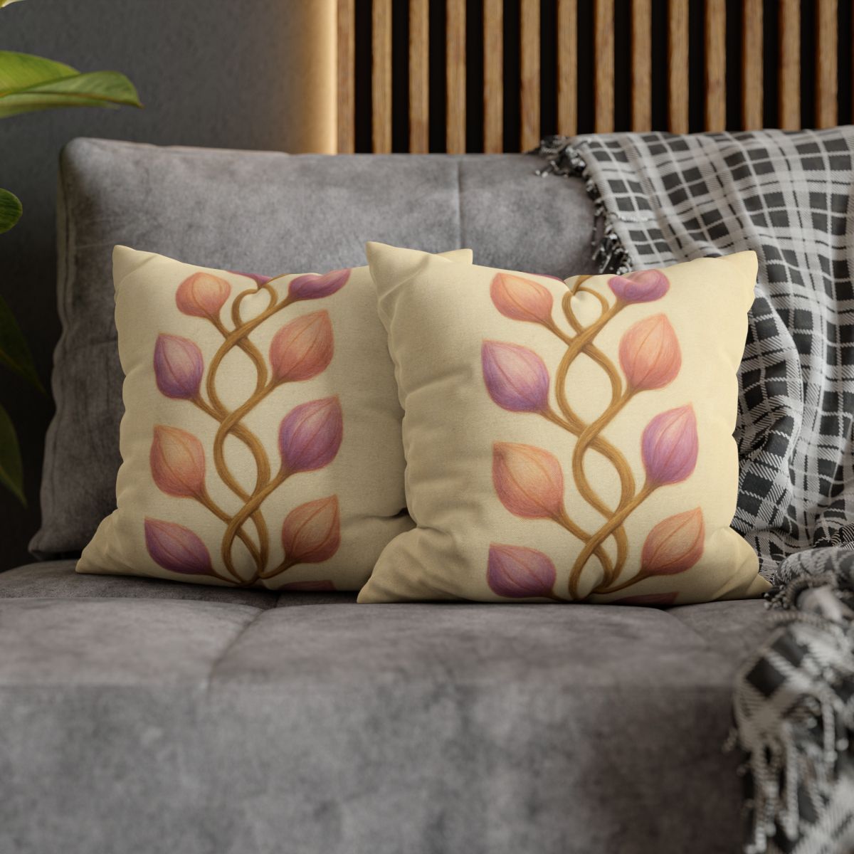 Spiral Bud Helix comfortable bedding pillow covers