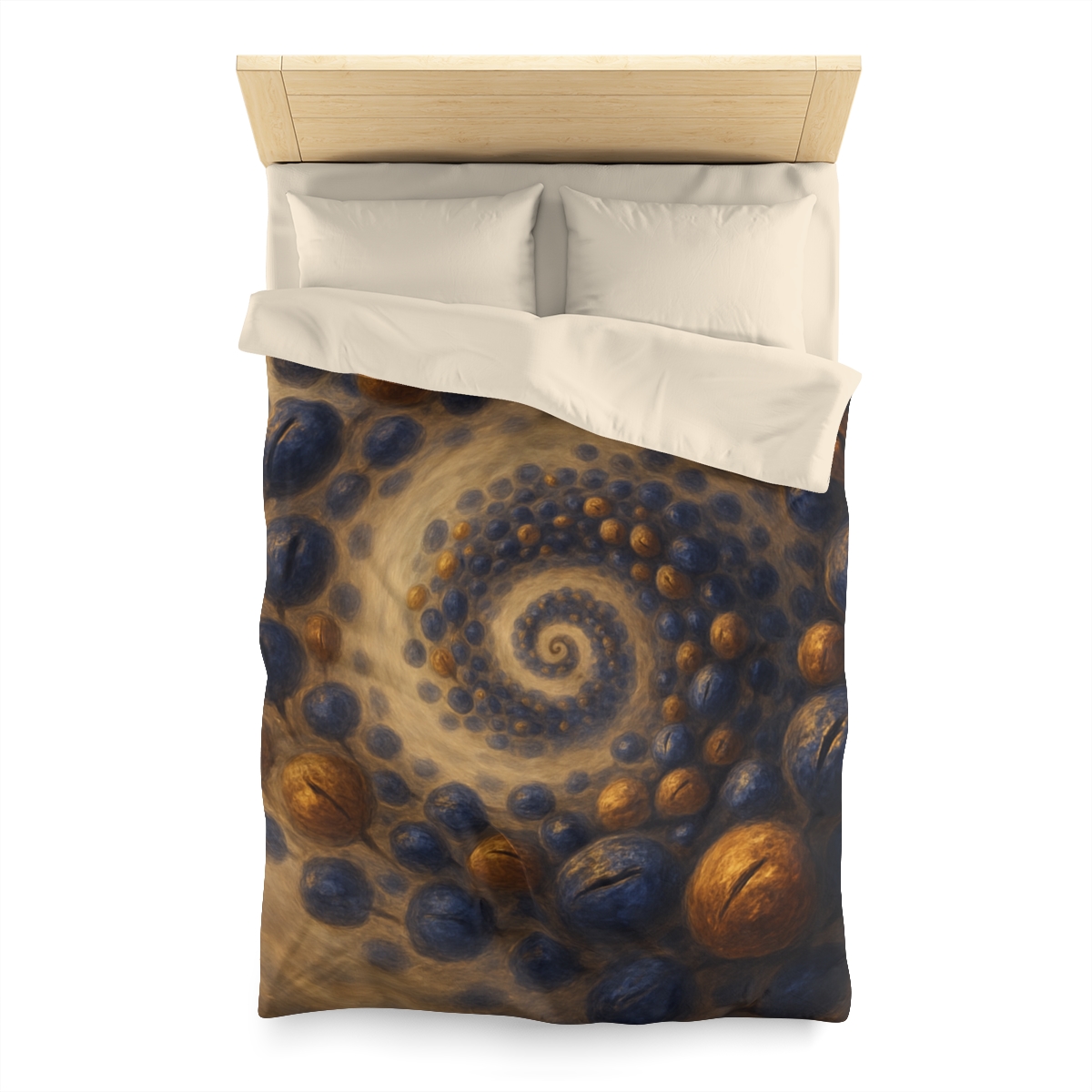 Spiral Seed Cluster personalized bedding duvets