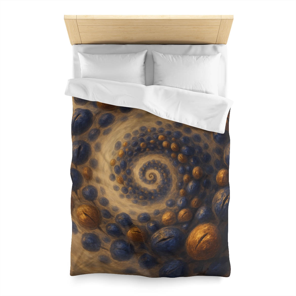 Spiral Seed Cluster personalized bedding duvets