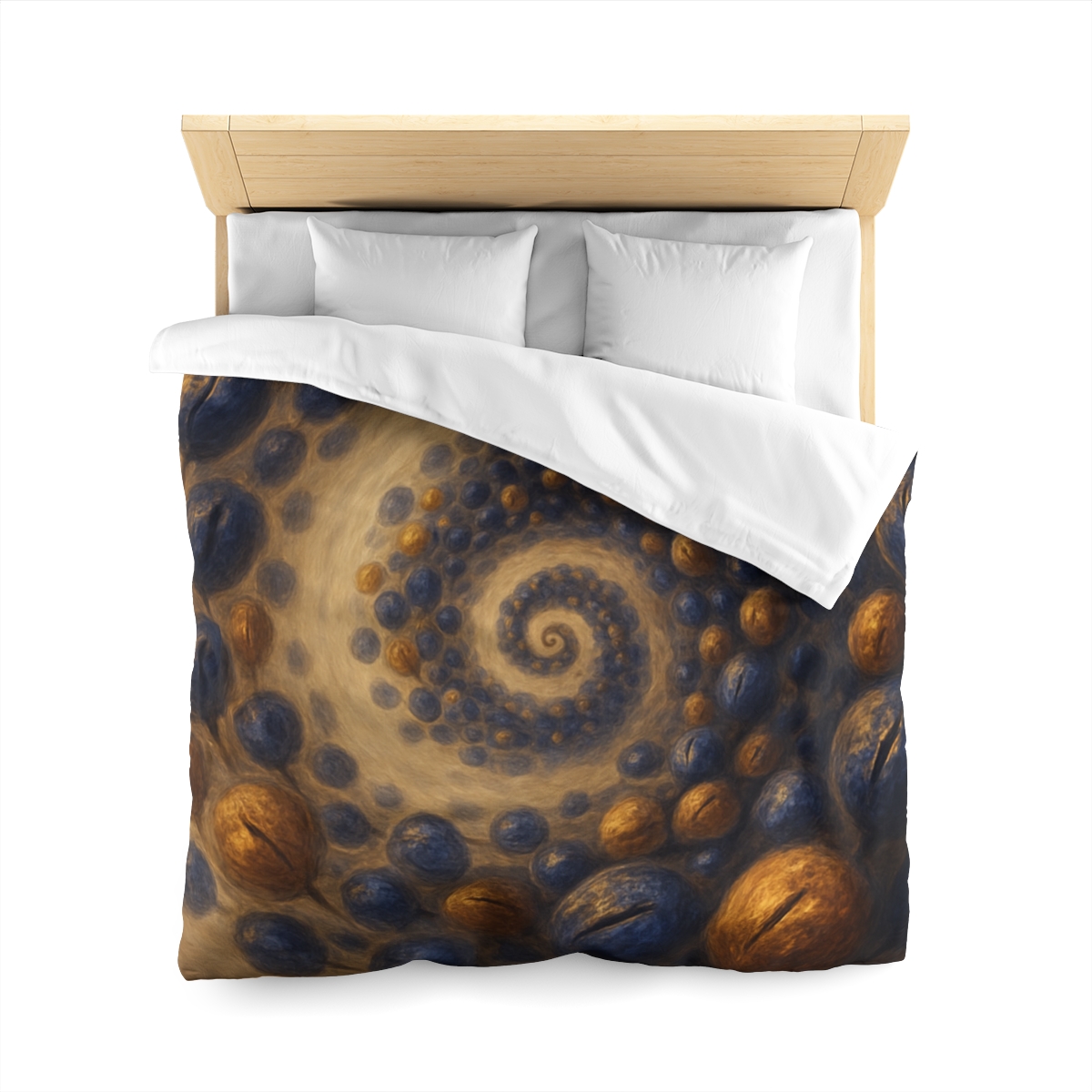 Spiral Seed Cluster personalized bedding duvets