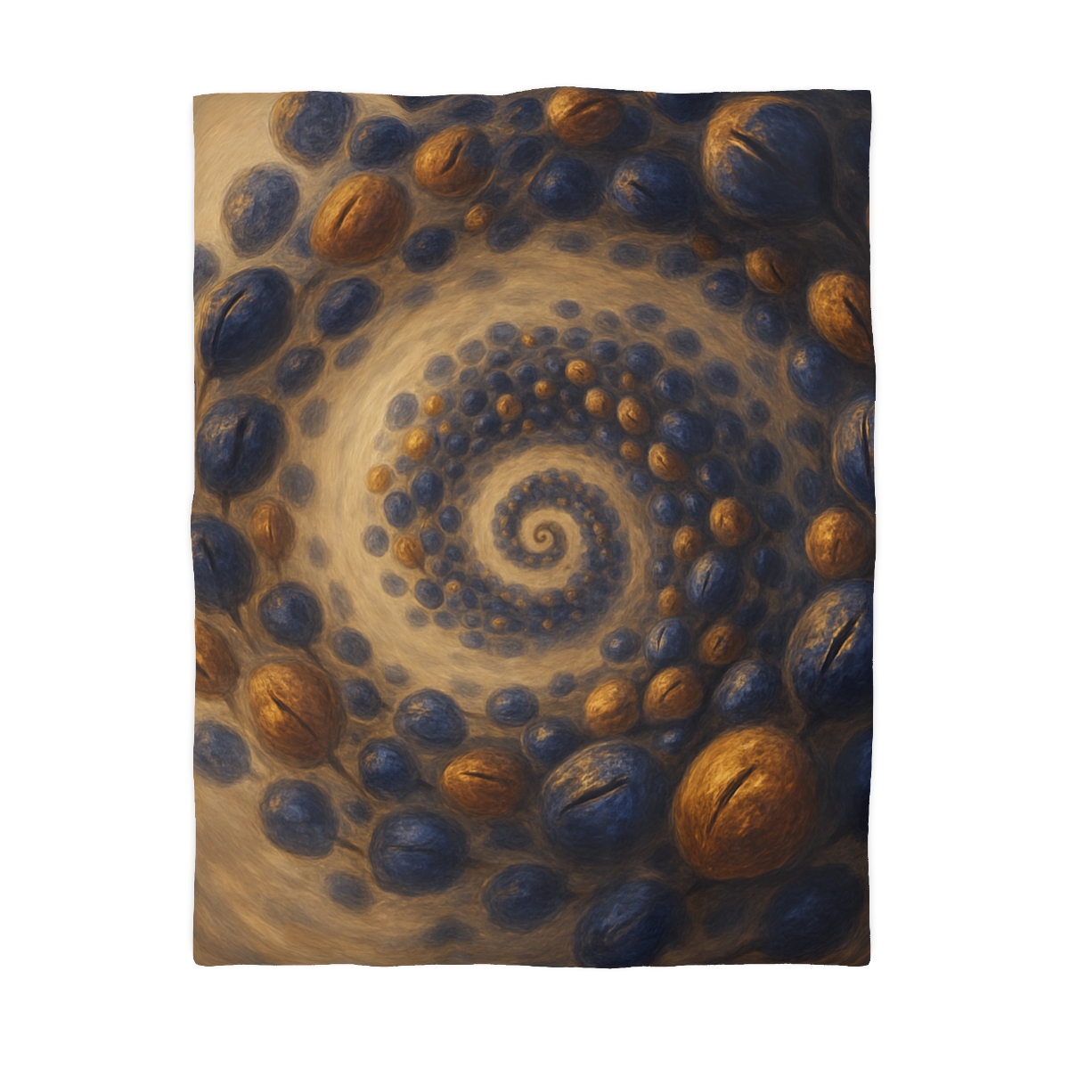 Spiral Seed Cluster personalized bedding duvets