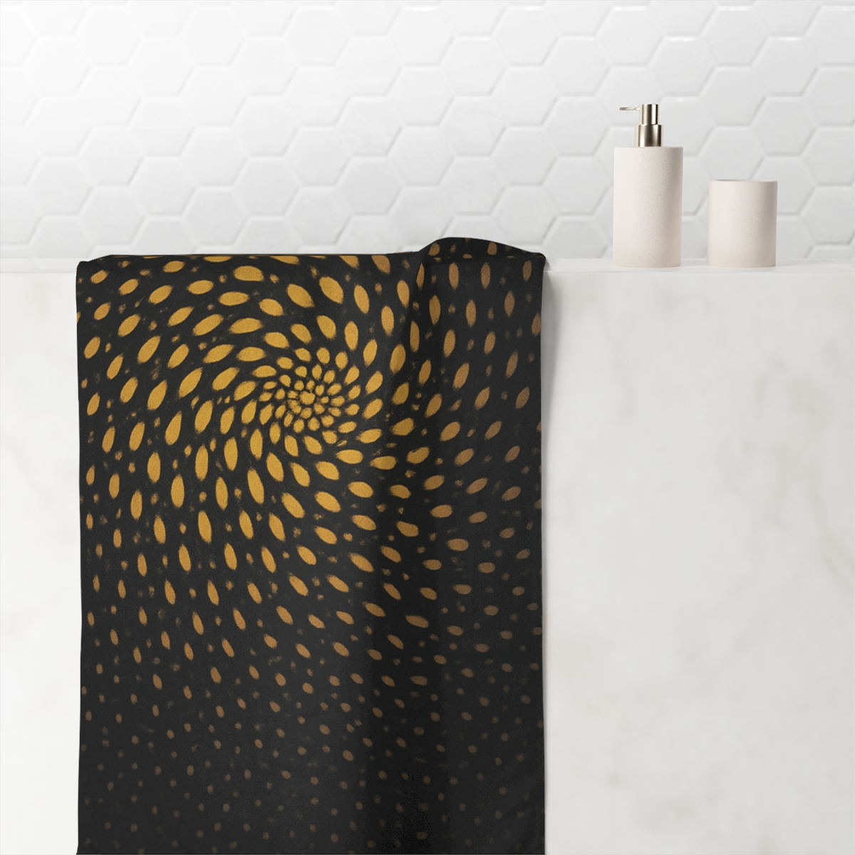 Spiral Seed Cluster Orbit comfortable face towels